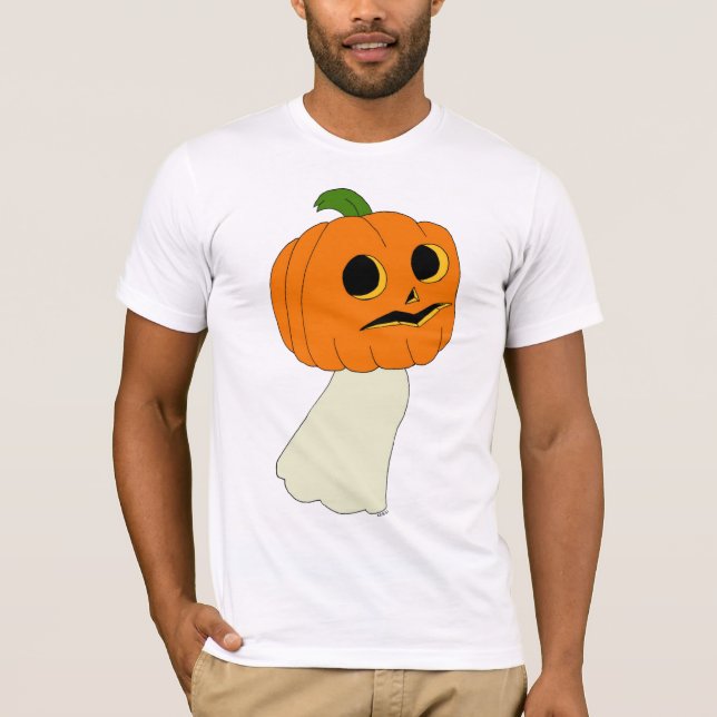 Camiseta Fantasma de cabeza de calabaza (Anverso)