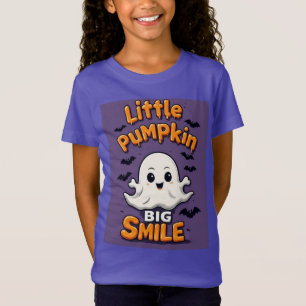 Camiseta Fantasma de Calabacita con Gran Sonrisa Carrito de