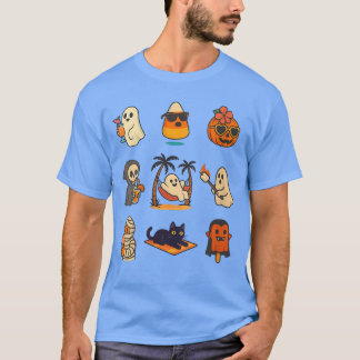 Camiseta Fantasma de calabaza de Summerween de Halloween es