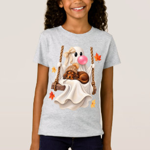 Camiseta Fantasma de chicle y columpio de dachshund Hallowe