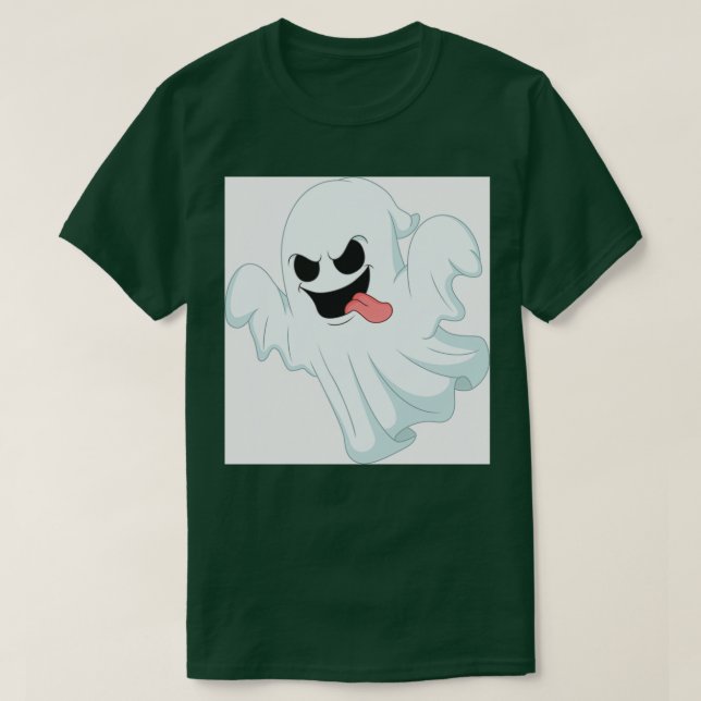 Camiseta fantasma de color blanco de desaprobación (Diseño del anverso)