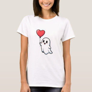 Camiseta Fantasma de dibujos animados sonriente y lindo sos