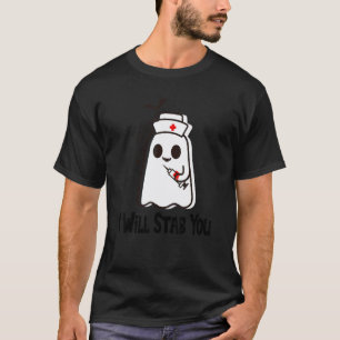 Camiseta Fantasma de enfermera divertida y linda de Hallowe