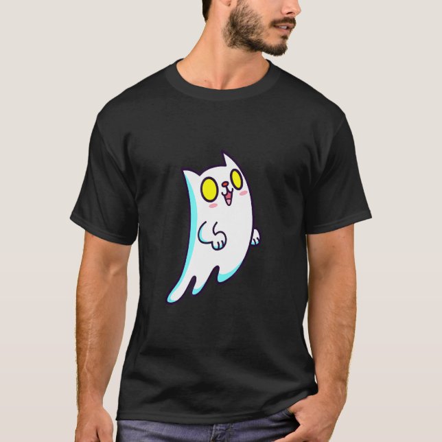 Camiseta Fantasma de gato (Anverso)