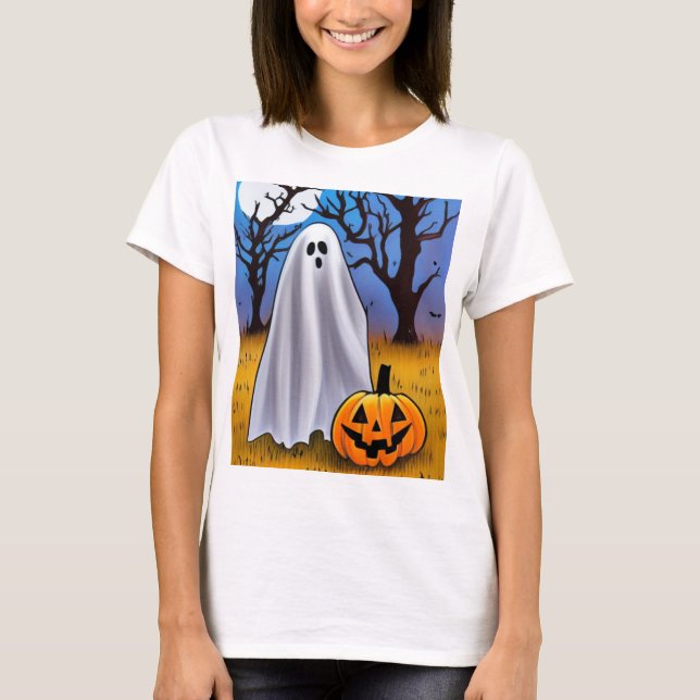 Camiseta Fantasma de Halloween (Anverso)