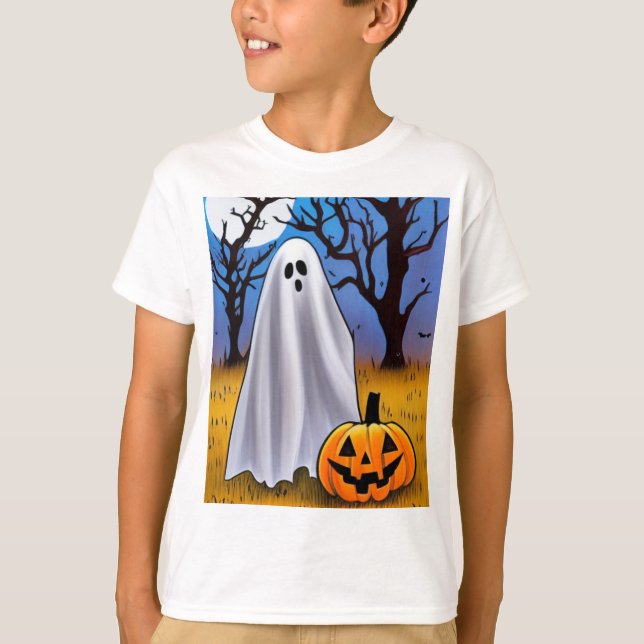 Camiseta Fantasma de Halloween (Anverso)