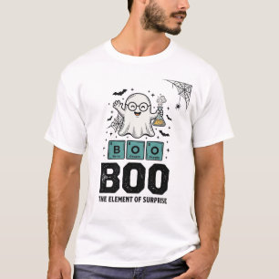 Camiseta Fantasma de Halloween Ciencia Divertida Vintage_1