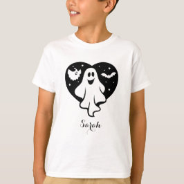 Camiseta Fantasma De Halloween Con Corazón Y Barba