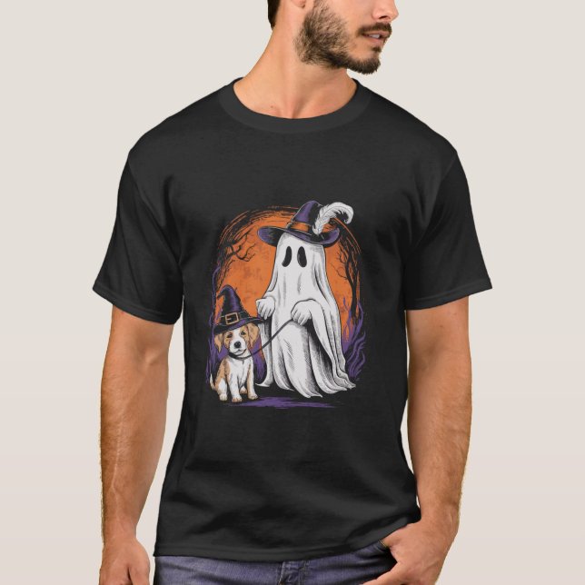 Camiseta Fantasma de Halloween con disfraz de Cuppy Hallowe (Anverso)