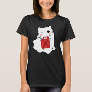 Camiseta Fantasma De Halloween Con Gasolina No Puede Candam