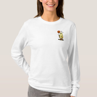 Camiseta Fantasma de Halloween con globo de calabaza