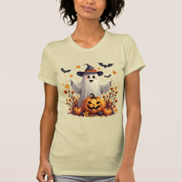 Camiseta Fantasma de Halloween con Gorra de brujas