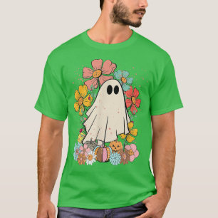 Camiseta Fantasma De Halloween Con Hermoso Jardín 374