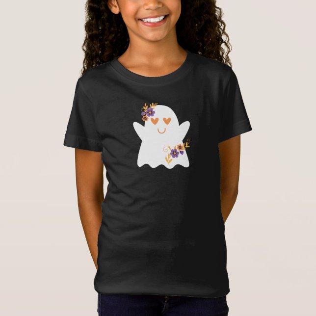 Camiseta Fantasma de Halloween de Chicas Cuitos (Anverso)