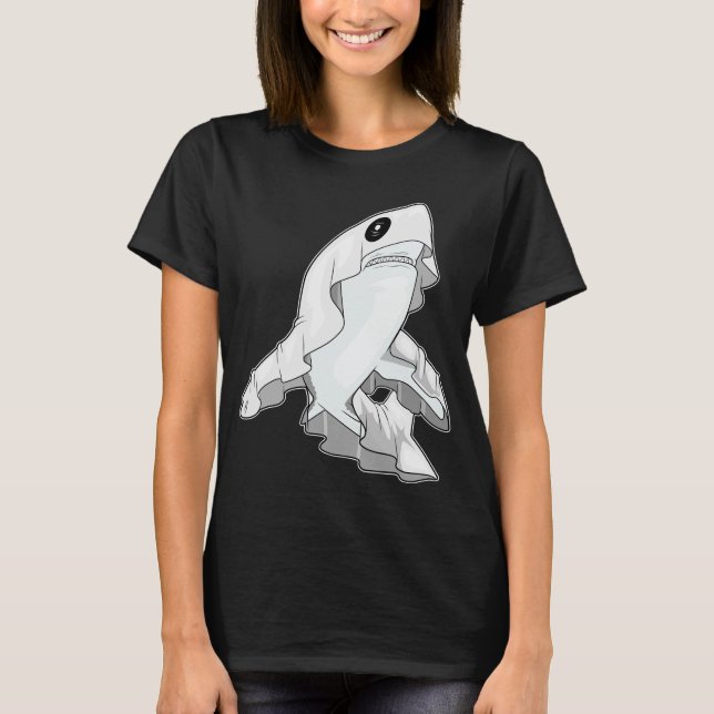 Camiseta Fantasma de Halloween del Tiburón (Anverso)