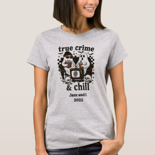 Camiseta Fantasma de Halloween, delito verdadero personaliz