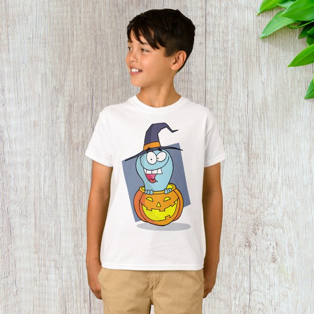 Camiseta Fantasma de Halloween en bruja de calabaza (Subido por el creador)