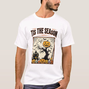 Camiseta Fantasma de Halloween Es La Temporada Casa Embruja