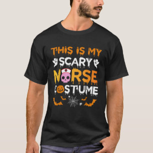 Camiseta Fantasma de Halloween Este es mi asustado disfraz 