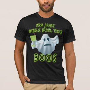 Camiseta Fantasma de Halloween estoy aquí para los boos