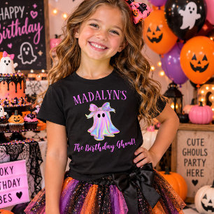 Camiseta Fantasma de Halloween Ghoul de Cumpleaños Personal