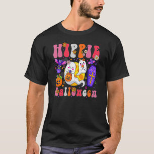Camiseta Fantasma de Halloween Hippie Disfraz de los 60 70