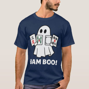 Camiseta Fantasma de Halloween jugando Mahjong Spooky Bam B