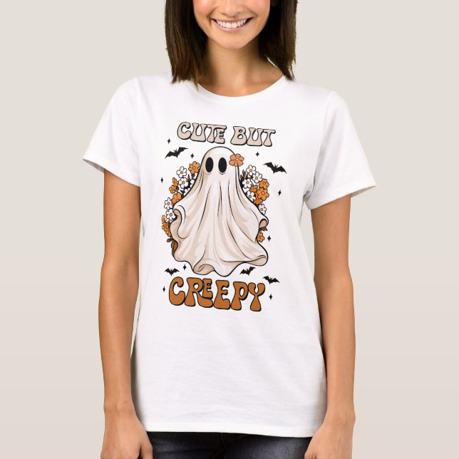 Camiseta fantasma de Halloween Retro Groovy (Anverso)