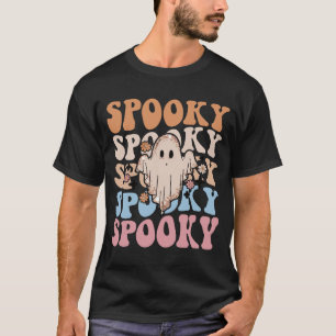 Camiseta Fantasma de Halloween Retro Lindo Espeluznante