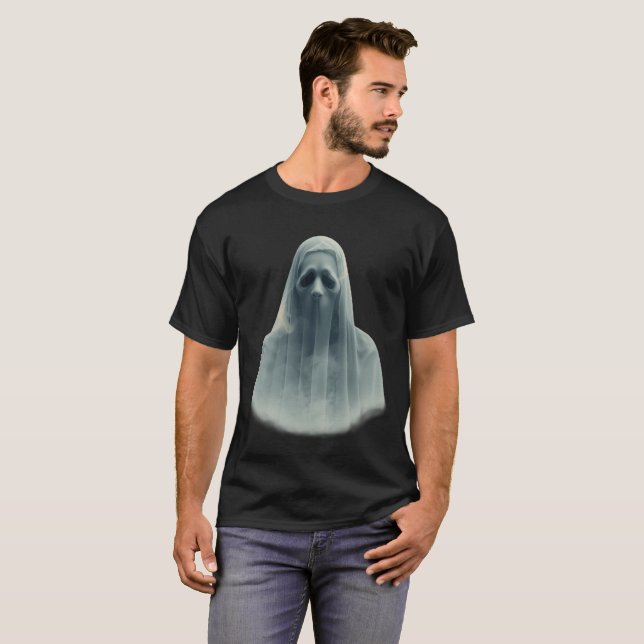 Camiseta fantasma de Halloween - Tee divertido esp (Anverso completo)