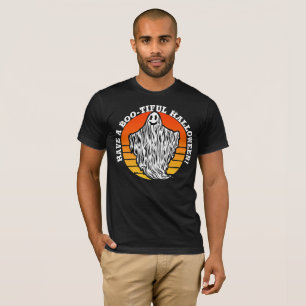Camiseta Fantasma de Halloween tiene una hermosa cosecha re