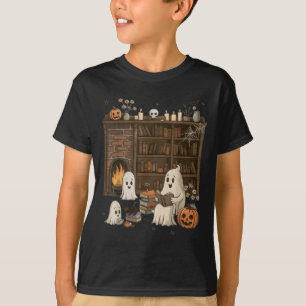 Camiseta Fantasma de Halloween Vintage con gato negro Groov