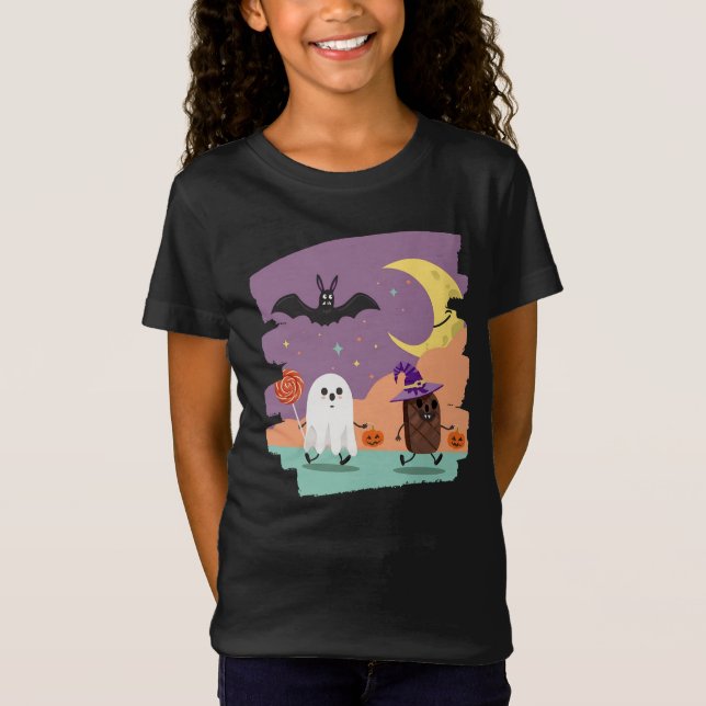 Camiseta Fantasma de Halloween y amigos del canto (Anverso)