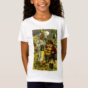 Camiseta Fantasma de Halloween y Jack-o-Lantern