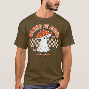 Camiseta Fantasma de hongos de cerco y hallo divertido real