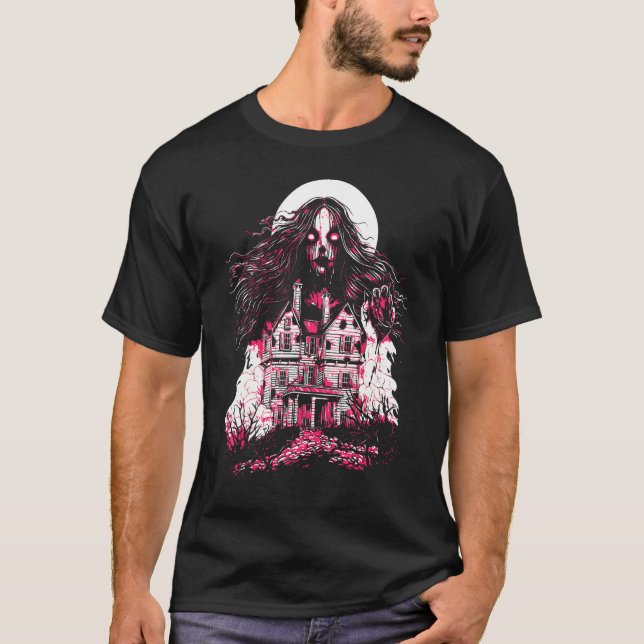 Camiseta Fantasma de horror victoriano espeluznante y gótic (Anverso)