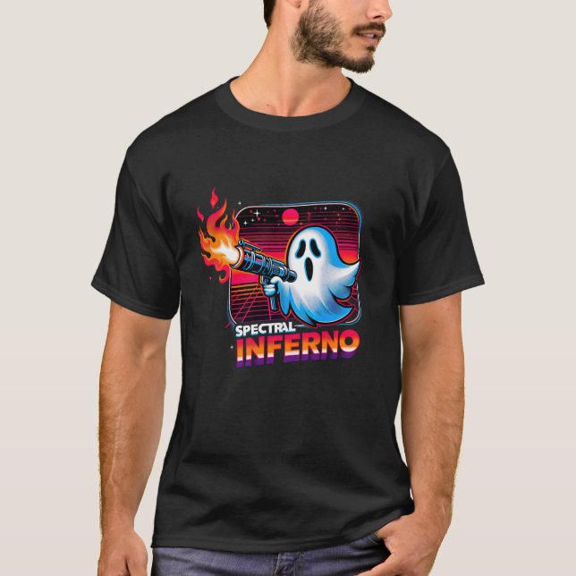 Camiseta Fantasma De Inferno Espectral Con Un Flametrower G (Anverso)