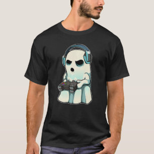 Camiseta Fantasma de jugador Disfraz de Halloween vago geni
