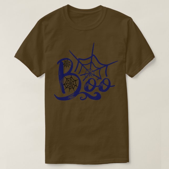 Camiseta fantasma de la desaprobación boo azul spiderx27s n (Diseño del anverso)