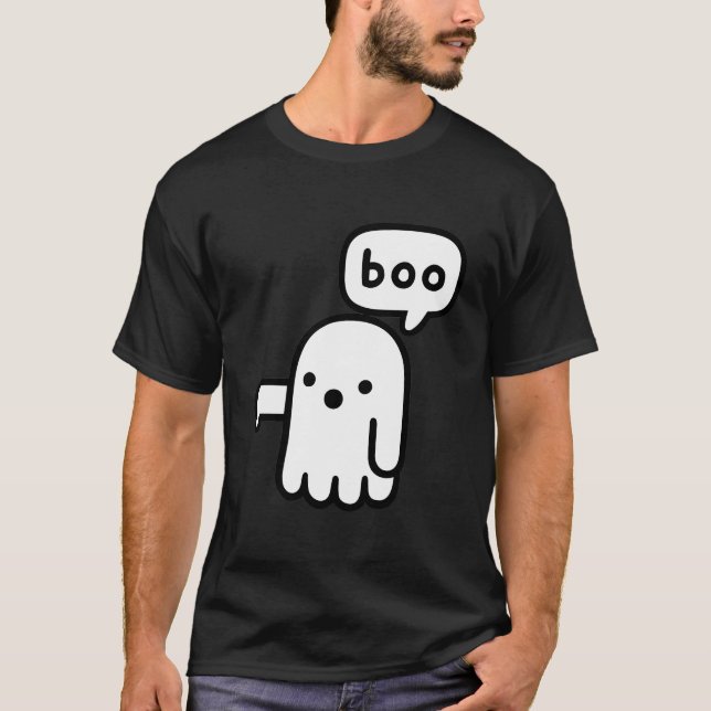 Camiseta Fantasma De La Desaprobación - Gracioso Cute Boo (Anverso)