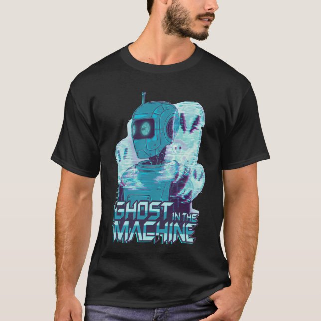 Camiseta 🤖 fantasma de la moda de la calle Cyberpunk en la (Anverso)