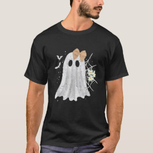 Camiseta Fantasma De Lágrima De Flores Cuestas Bow Girly Fu