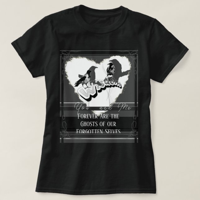 Camiseta Fantasma de los olvidados selves grises recorridos (Diseño del anverso)