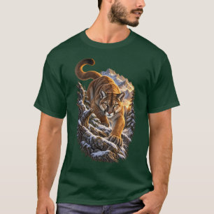 Camiseta Fantasma de Montaña – Cougar Salvaje Vintage