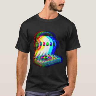 Camiseta Fantasma De Música De Casa Dj Ilusión Óptica Edm