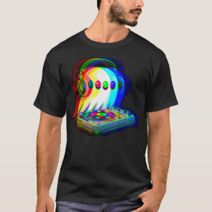 Camiseta Fantasma De Música De Casa Dj Ilusión Óptica Edm H