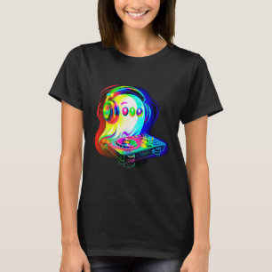 Camiseta Fantasma De Música De Casa Dj Ilusión Óptica Edm H