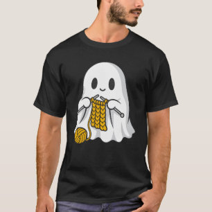 Camiseta Fantasma de punto Espíritu lindo con agujas e hilo