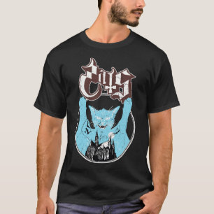 Camiseta Fantasma de rock de felino fantasma de Halloween