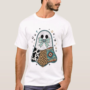 Camiseta Fantasma de vaquero occidental de Halloween, pajar